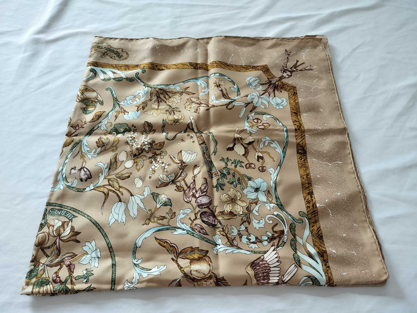 HERMES Carré 90 Scarf with Eastern Stones and Western Stonework