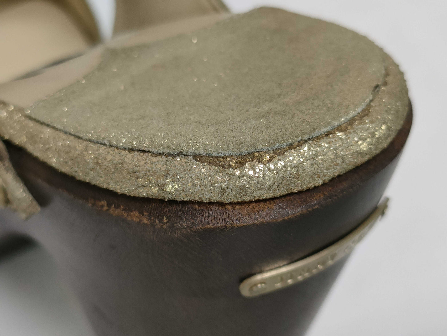 JIMMY CHOO glitter sandals