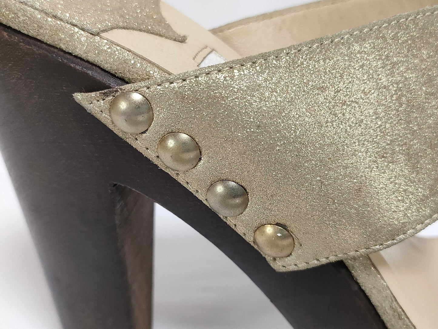 JIMMY CHOO glitter sandals
