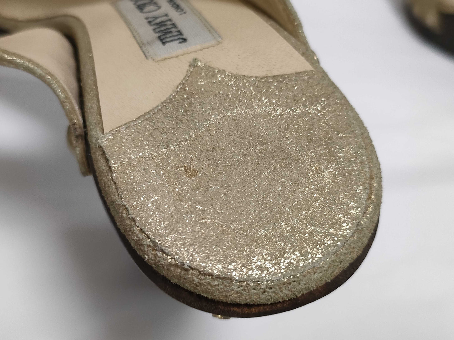 JIMMY CHOO glitter sandals
