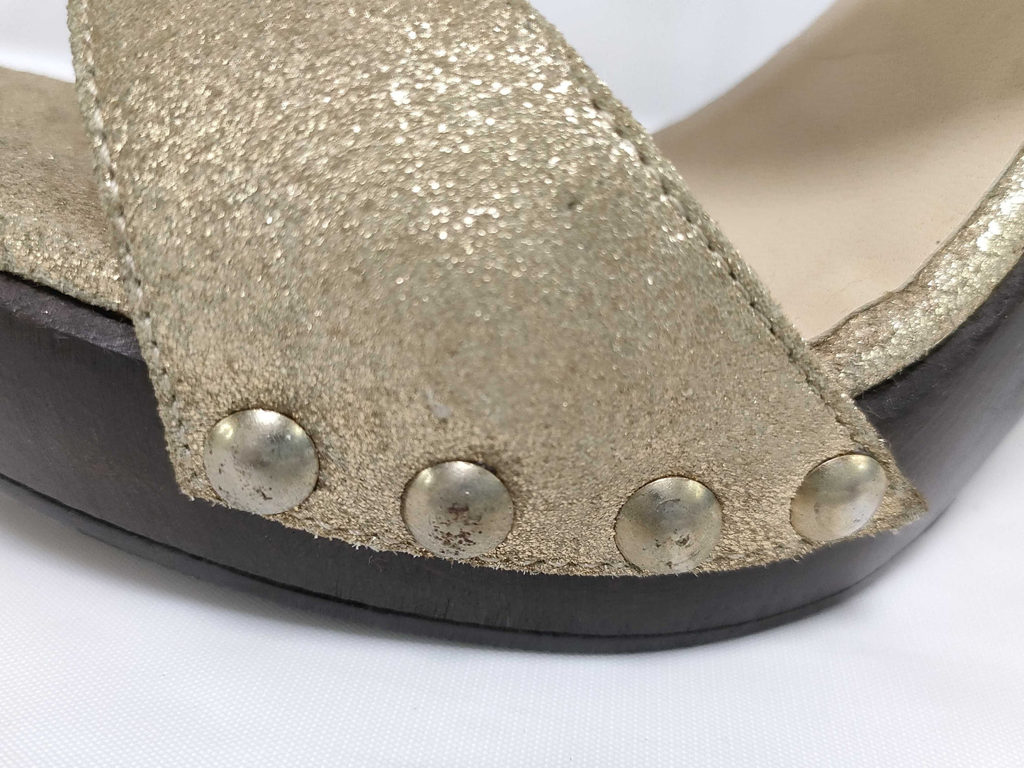 JIMMY CHOO glitter sandals