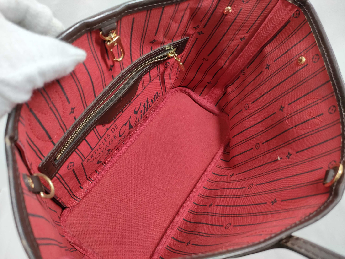 LOUIS VUITTON N51109 Damier Neverfull PM Handbag