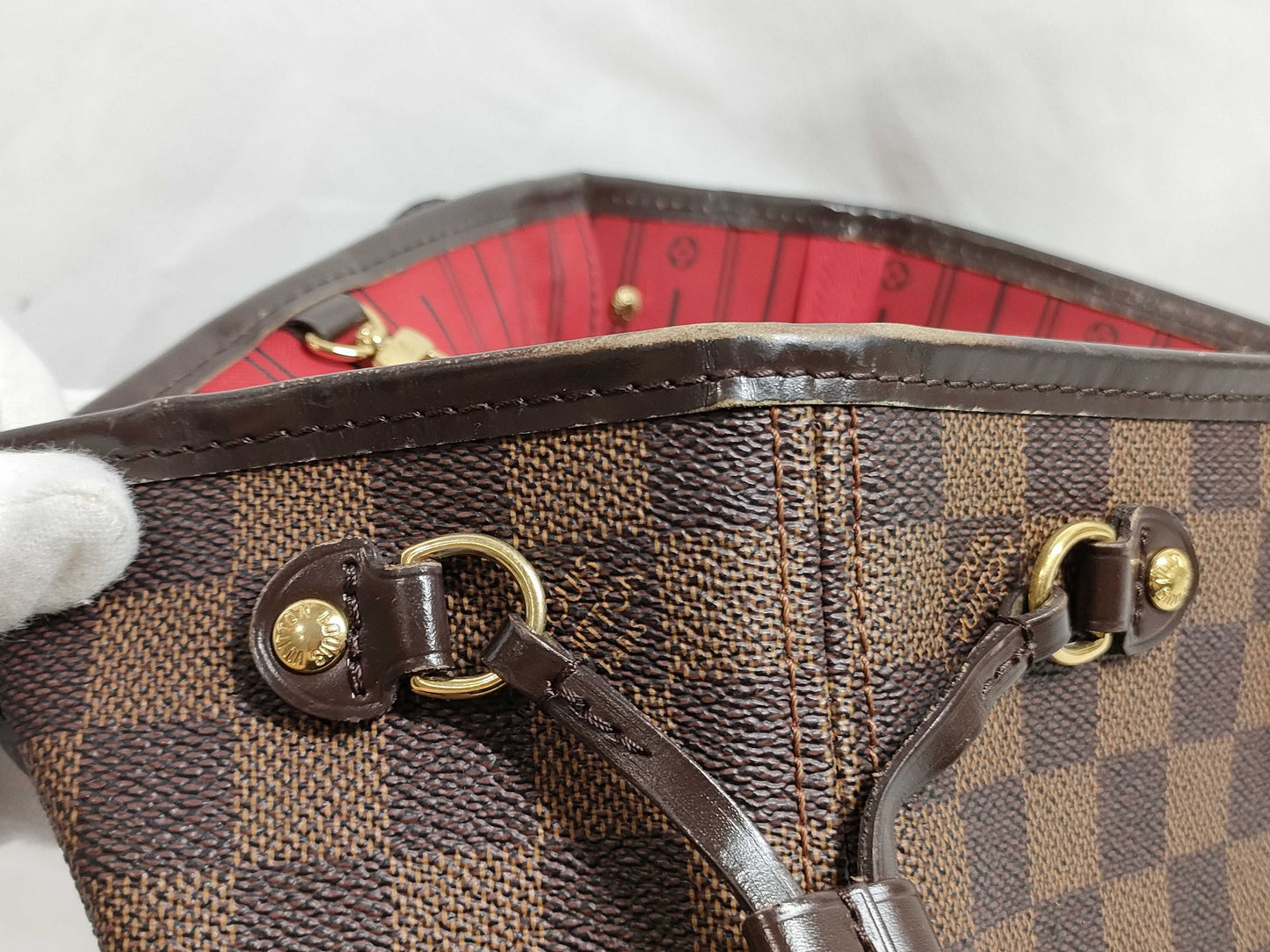 LOUIS VUITTON N51109 Damier Neverfull PM Handbag