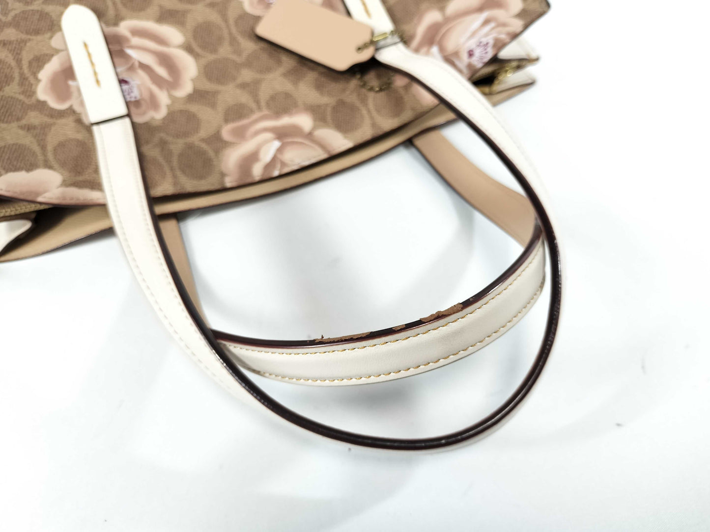 COACH Signature Floral Tote Bag Handbag