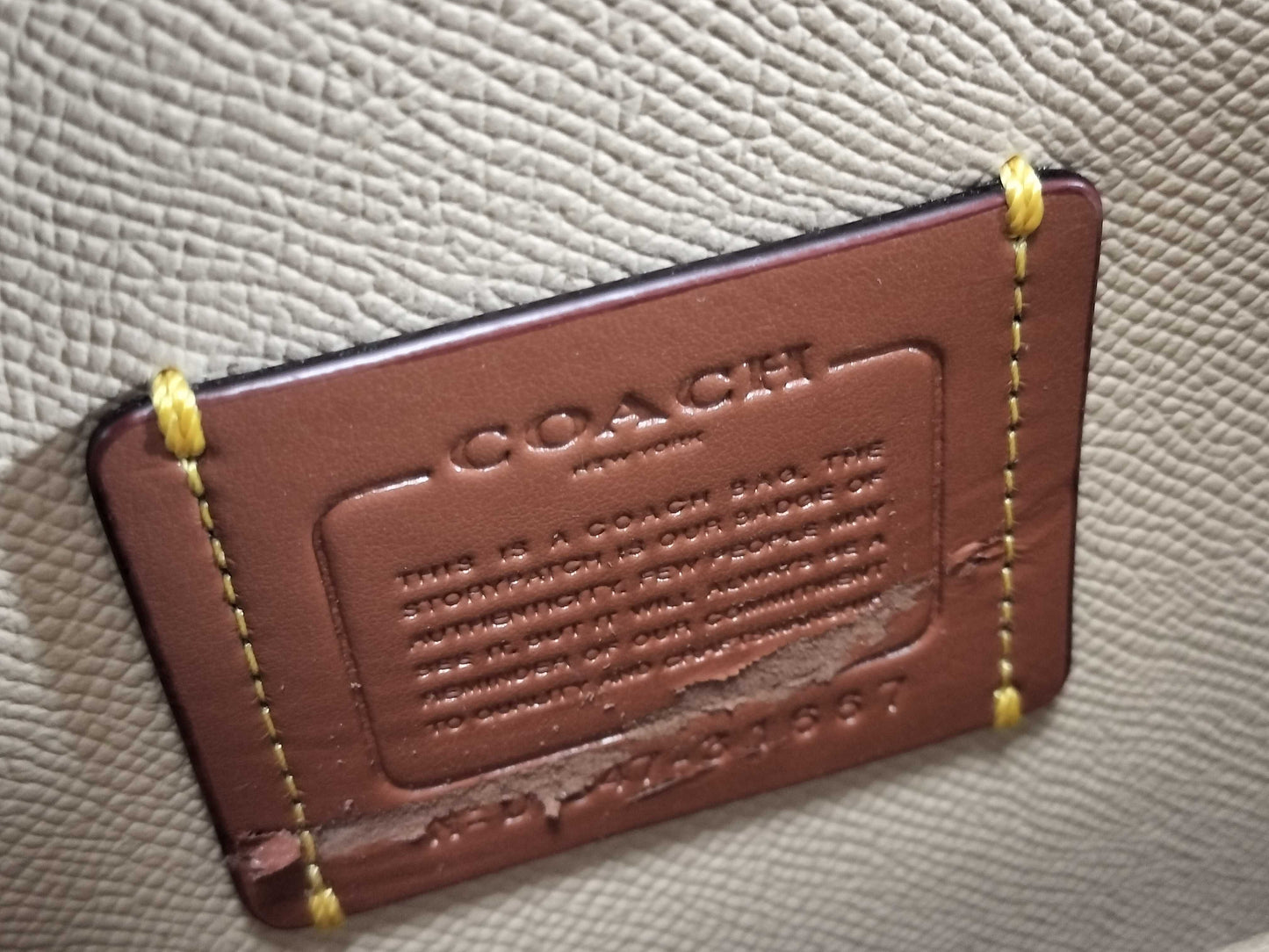 COACH Signature Floral Tote Bag Handbag