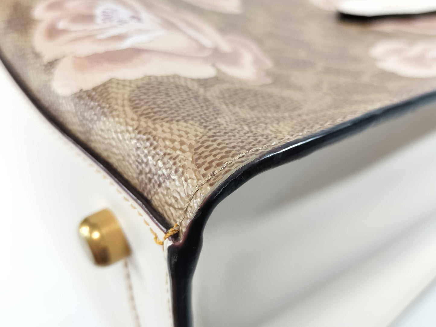 COACH Signature Floral Tote Bag Handbag