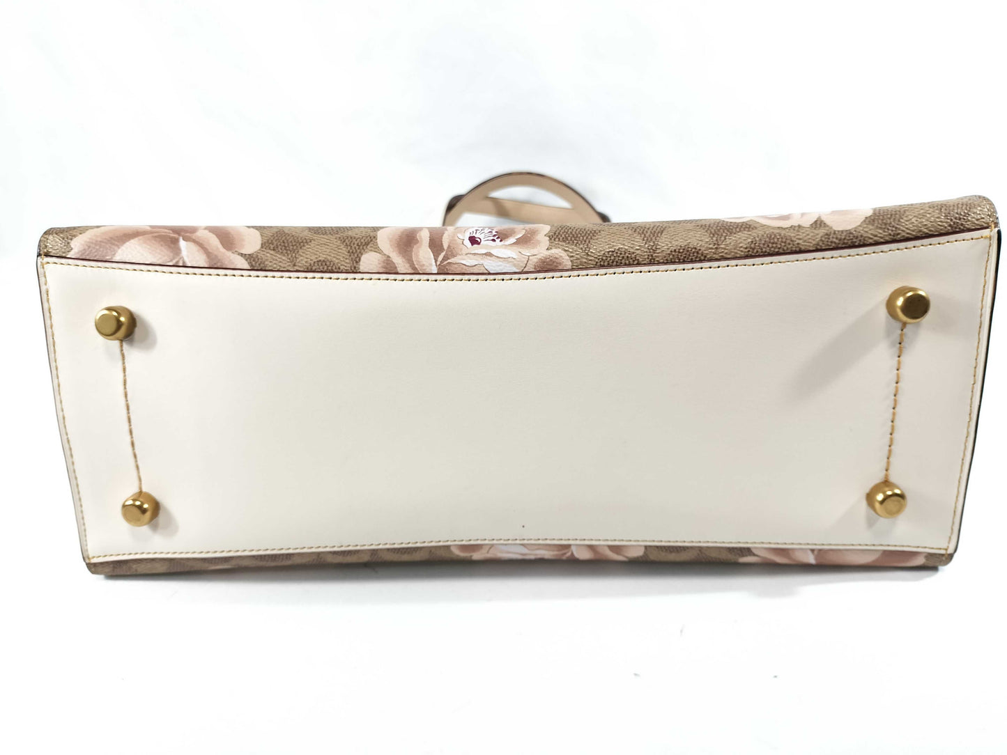 COACH Signature Floral Tote Bag Handbag