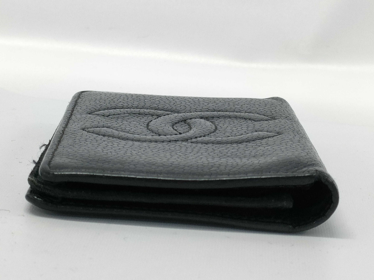 CHANEL Caviar Skin Card Case, Card Case, Pass Case, Business Card Case