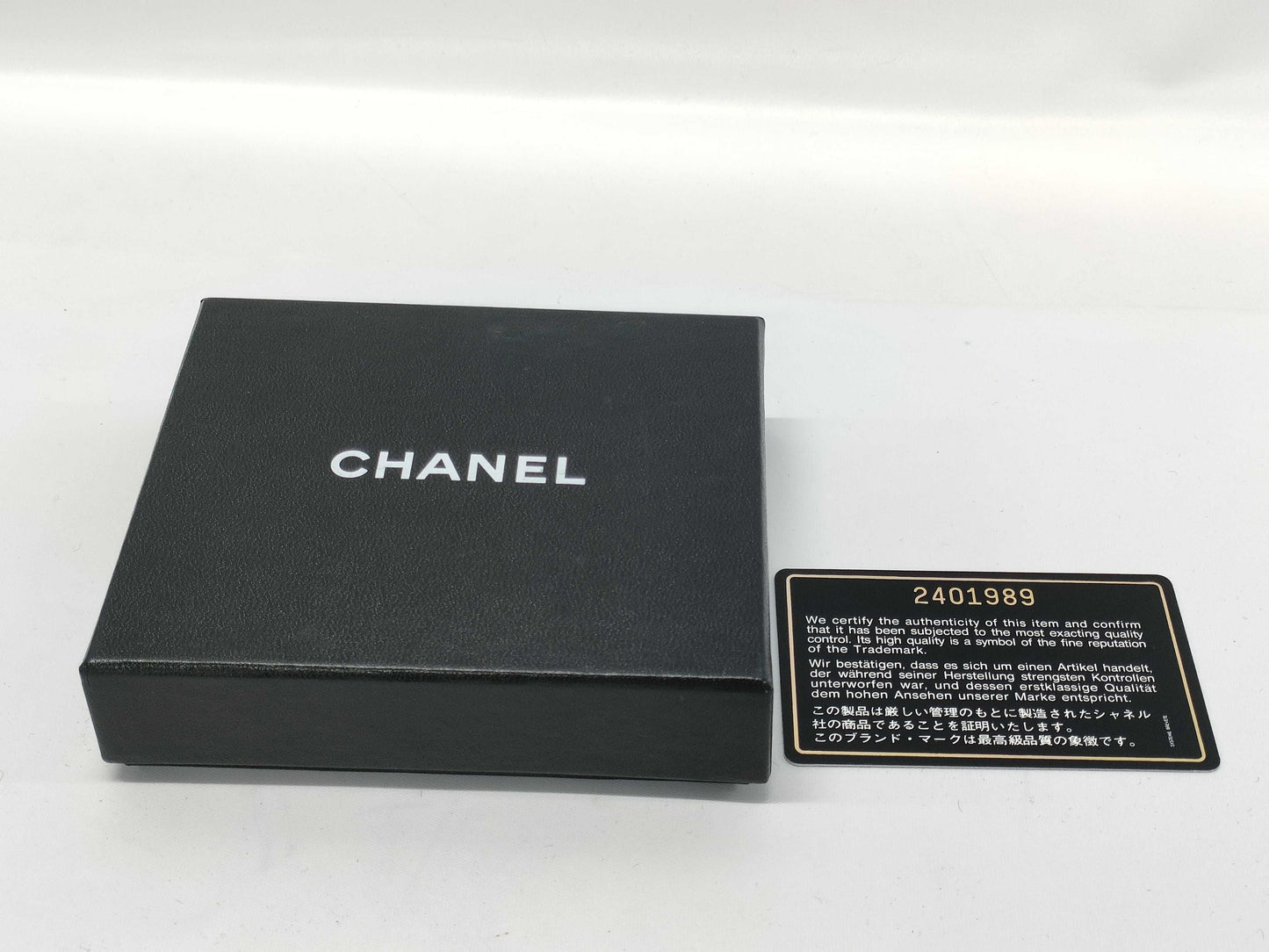 CHANEL Caviar Skin Card Case, Card Case, Pass Case, Business Card Case