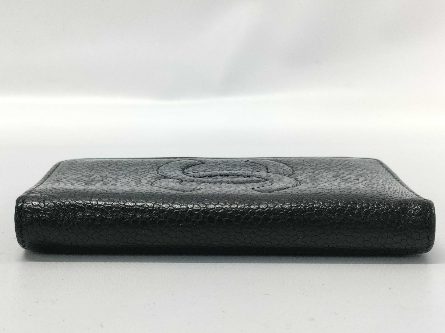 CHANEL Caviar Skin Card Case, Card Case, Pass Case, Business Card Case