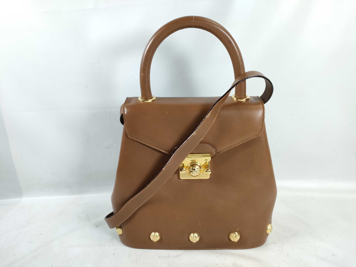 Salvatore Ferragamo 2-Way Bag DQ21-1 Handbag
