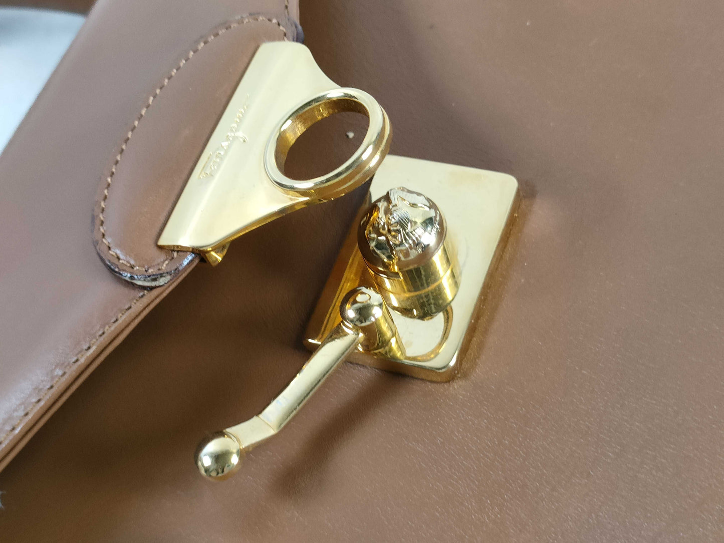 Salvatore Ferragamo 2-Way Bag DQ21-1 Handbag