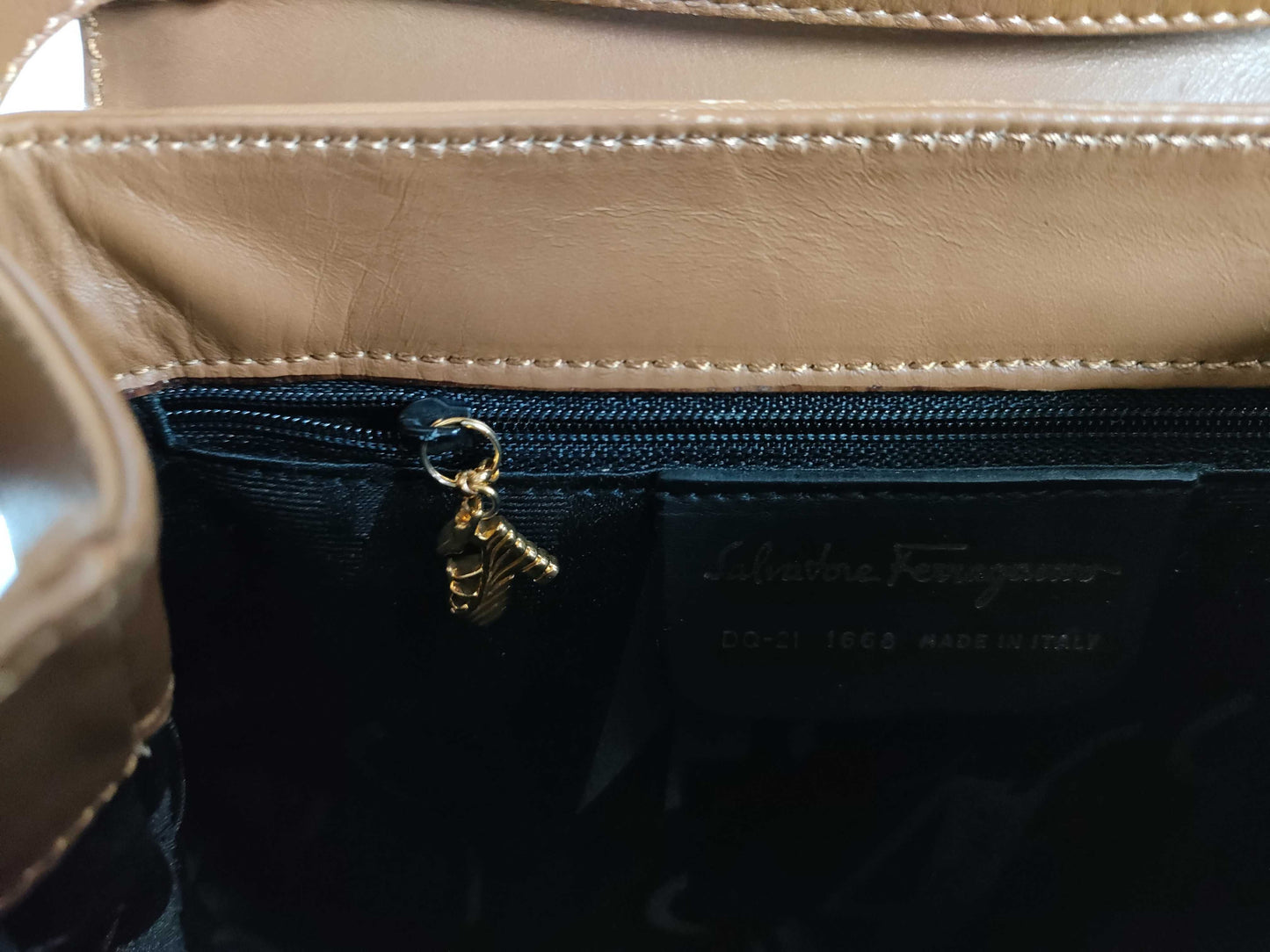 Salvatore Ferragamo 2-Way Bag DQ21-1 Handbag