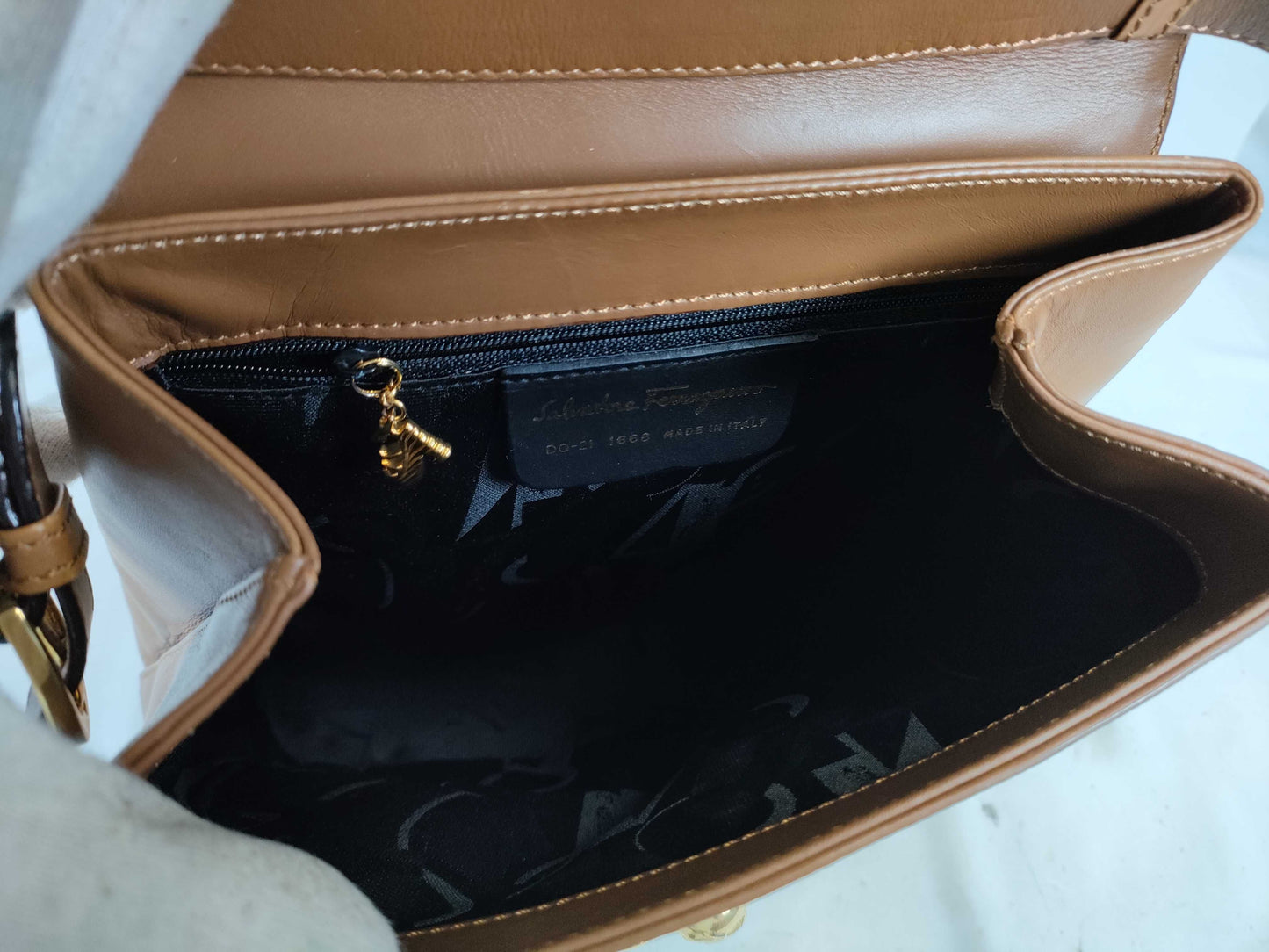 Salvatore Ferragamo 2-Way Bag DQ21-1 Handbag