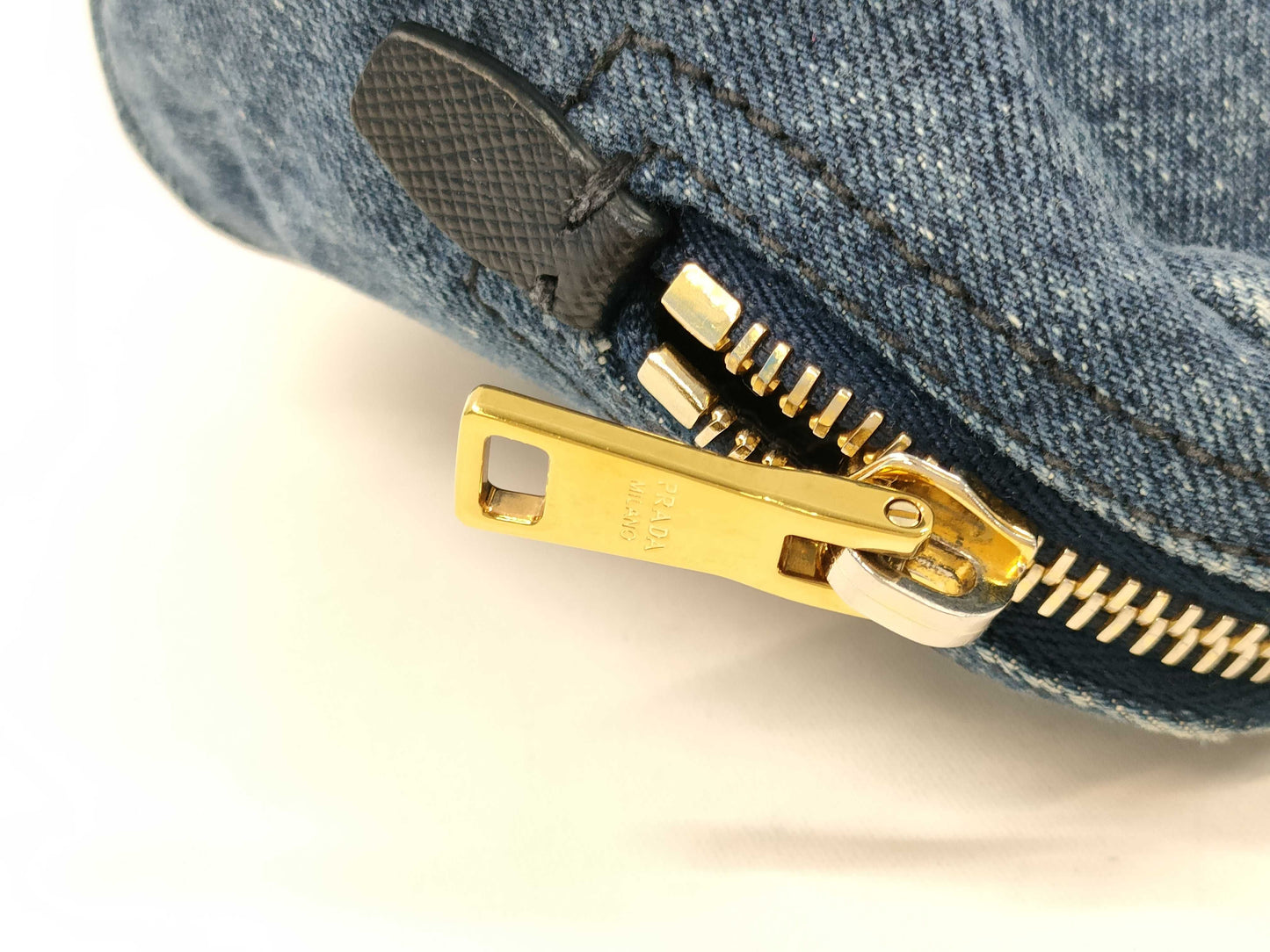 PRADA denim pouch pouch
