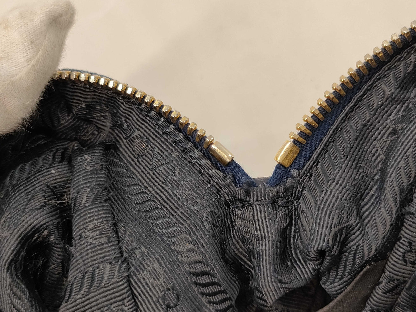 PRADA denim pouch pouch