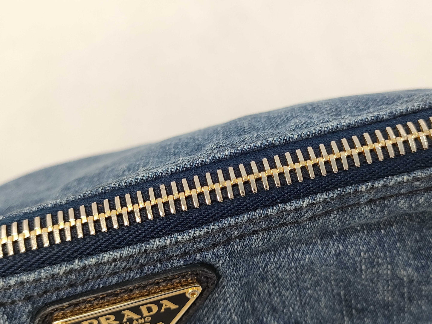 PRADA denim pouch pouch