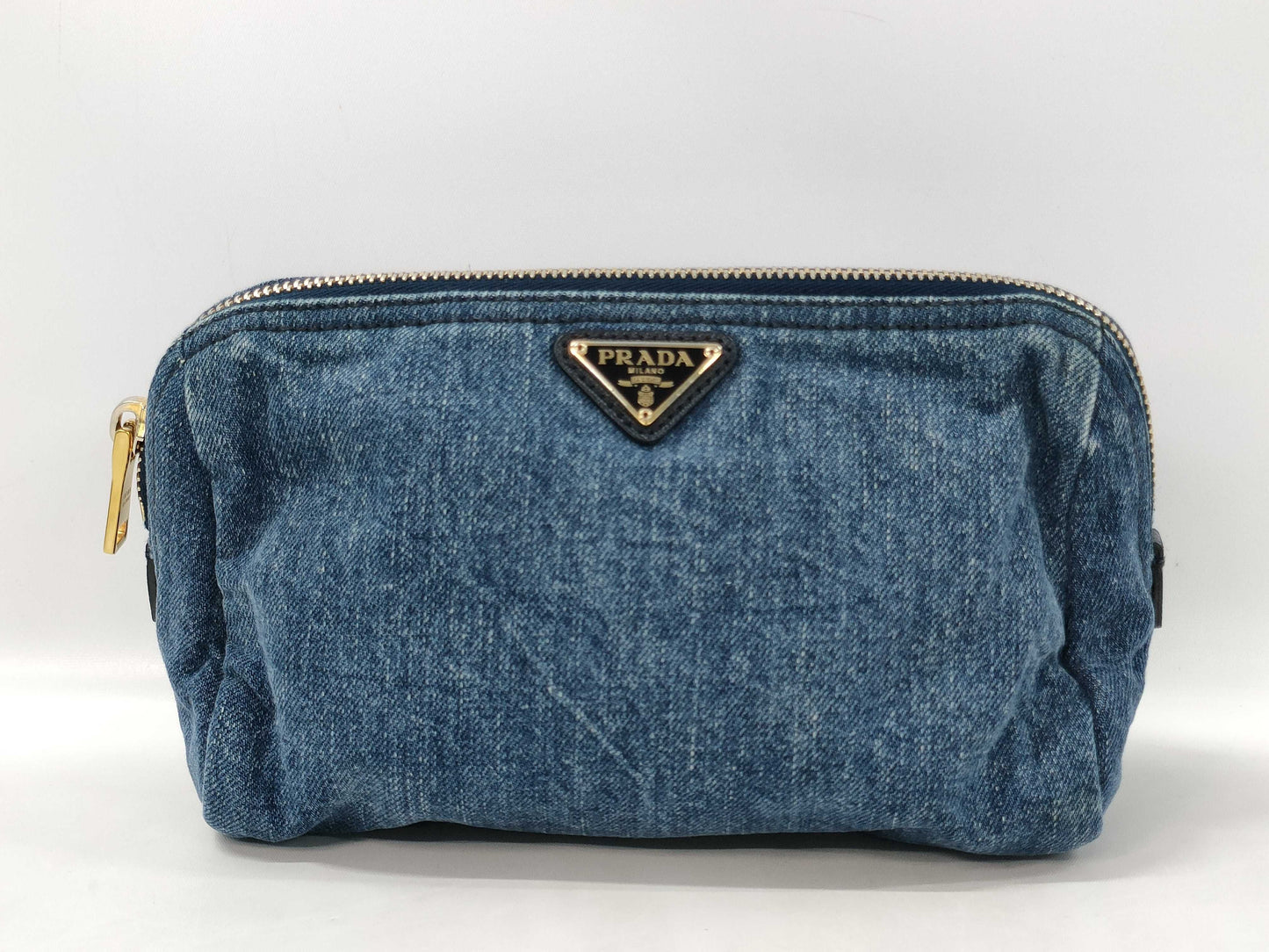PRADA denim pouch pouch