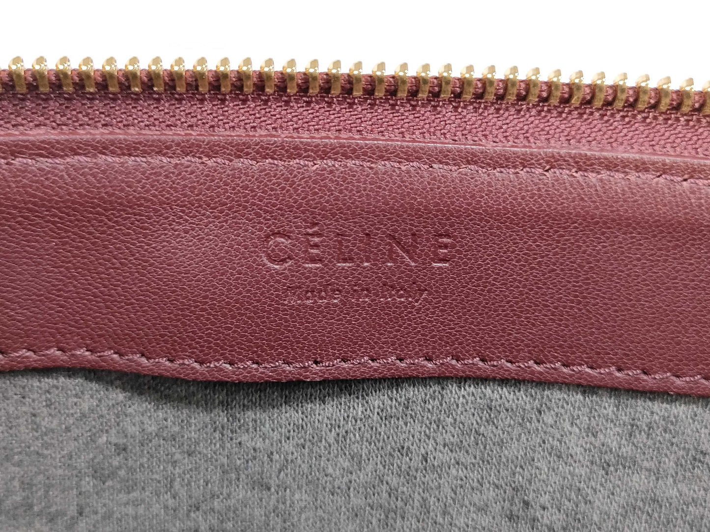 CELINE Lambskin Shoulder Bag