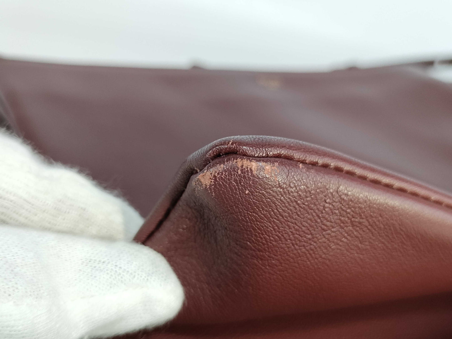 CELINE Lambskin Shoulder Bag