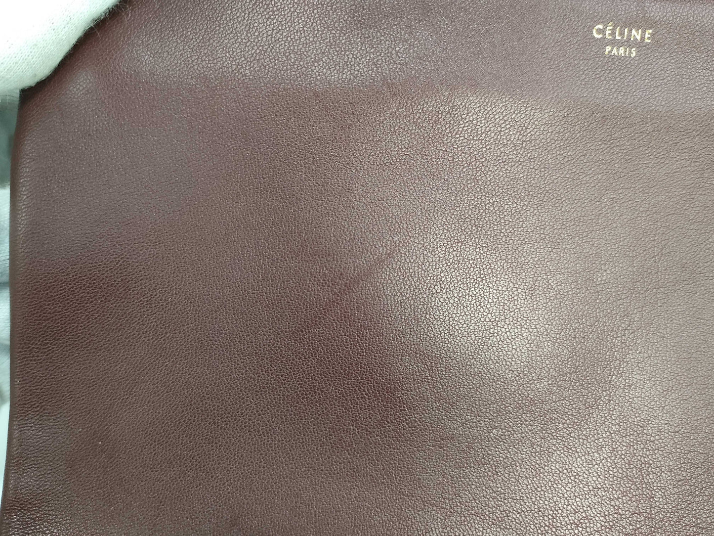 CELINE Lambskin Shoulder Bag