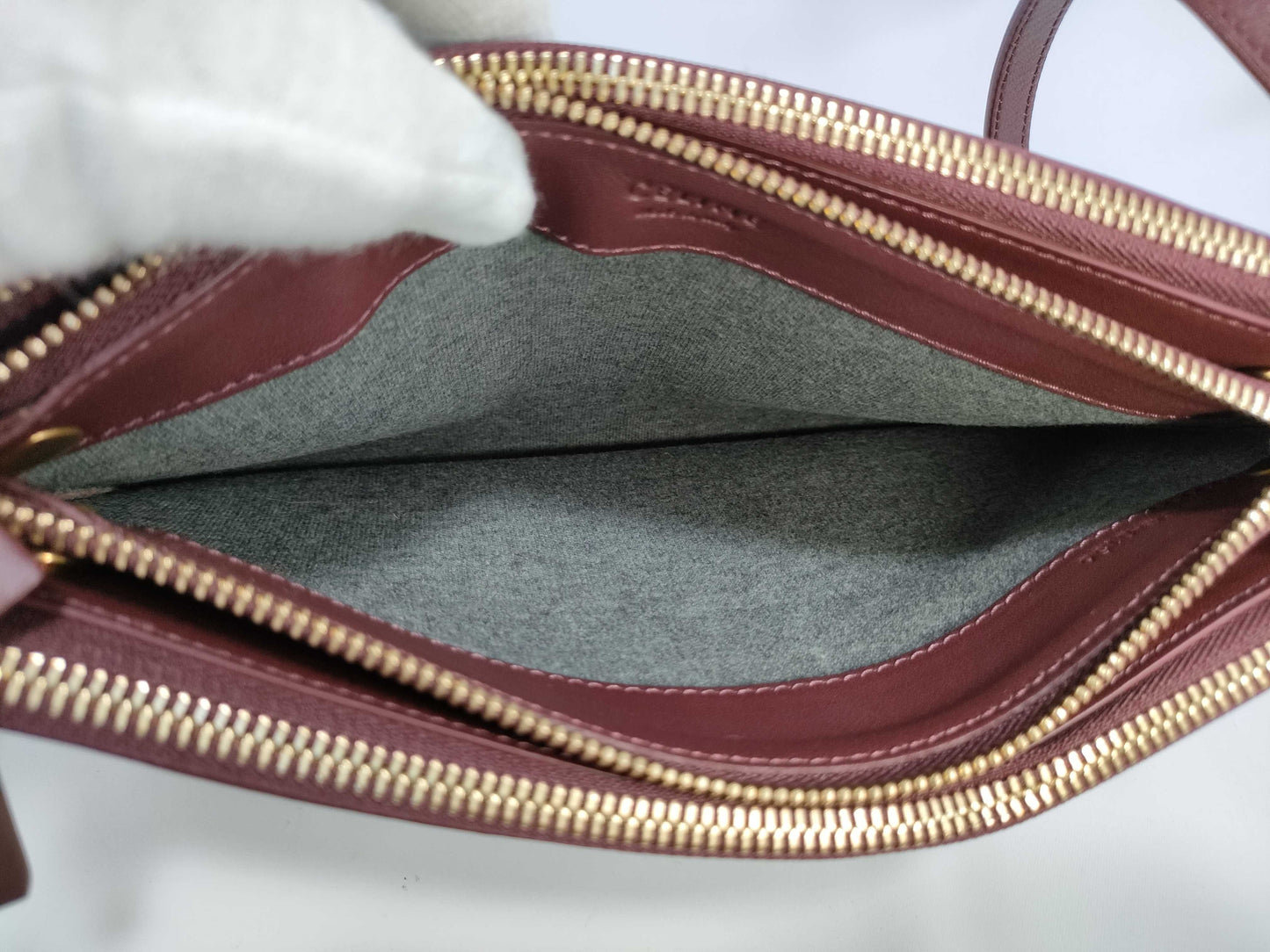 CELINE Lambskin Shoulder Bag