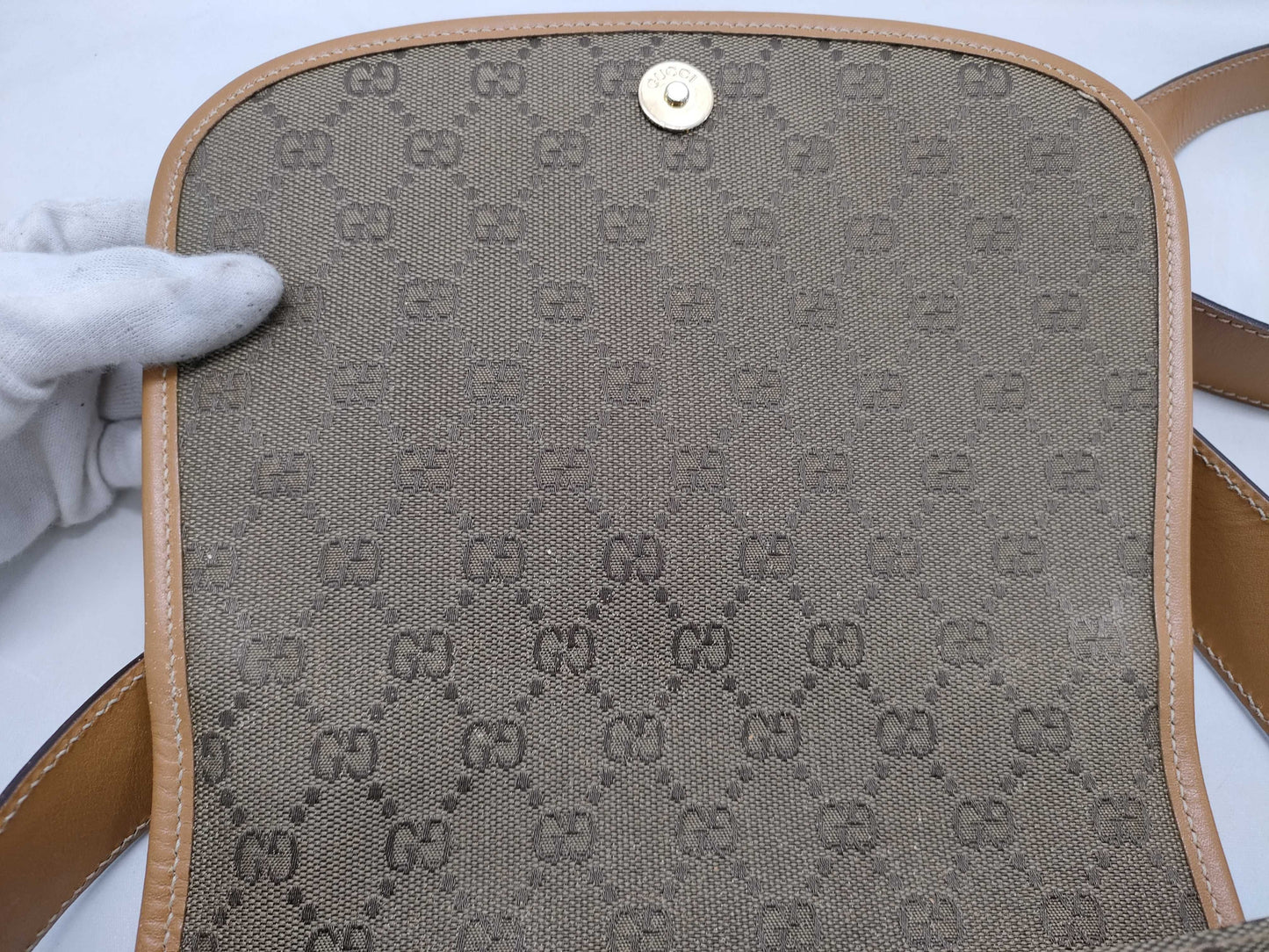 GUCCI GG Canvas 001.2855.1625.0 / Moderate deterioration / Shoulder bag