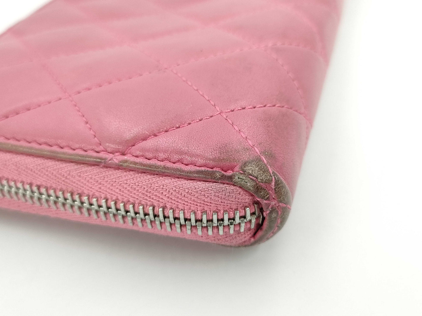 CHANEL Simply CC Round Zip Long Wallet