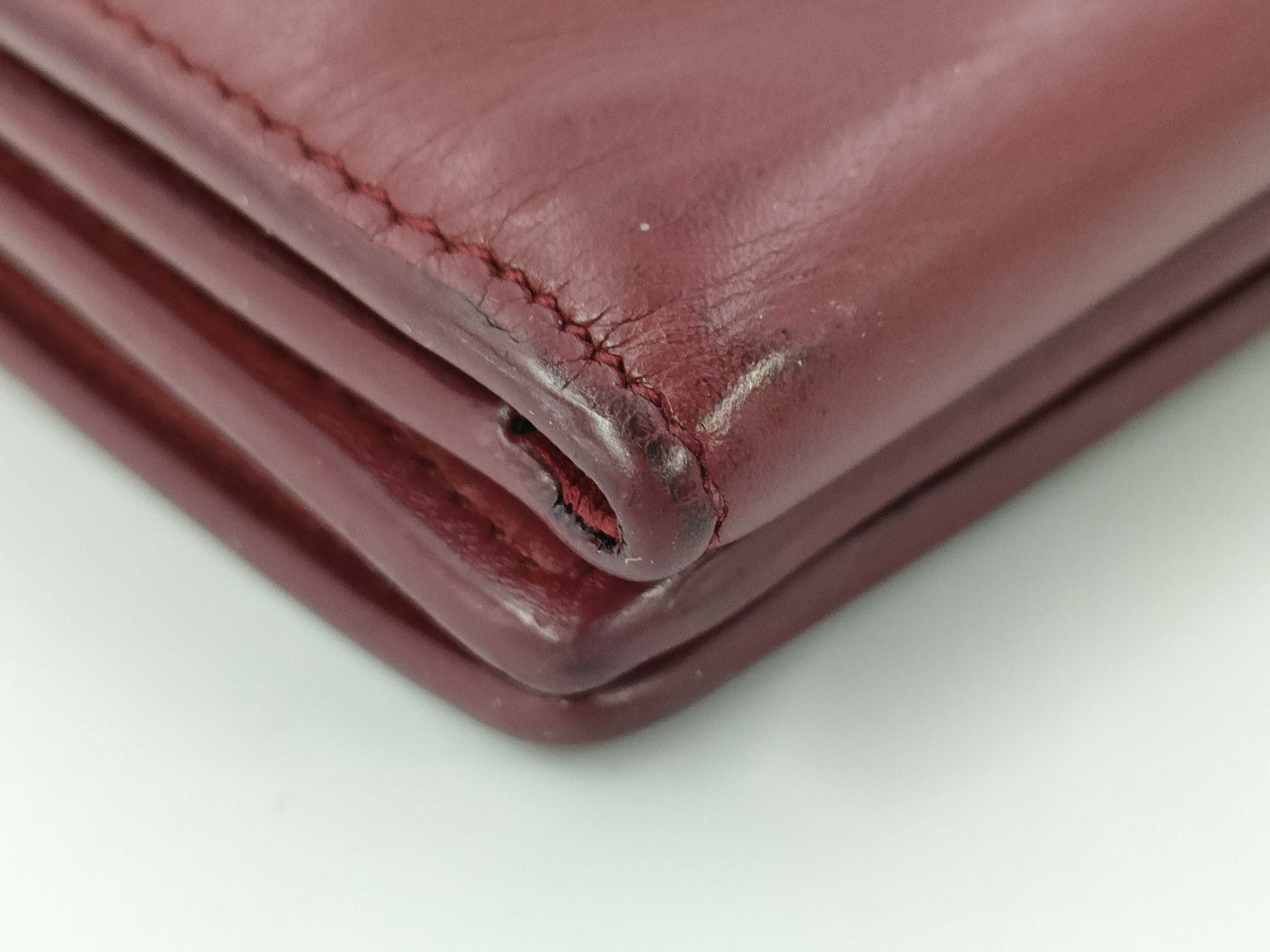 Yves Saint Laurent Tri-fold Wallet Red Wallet