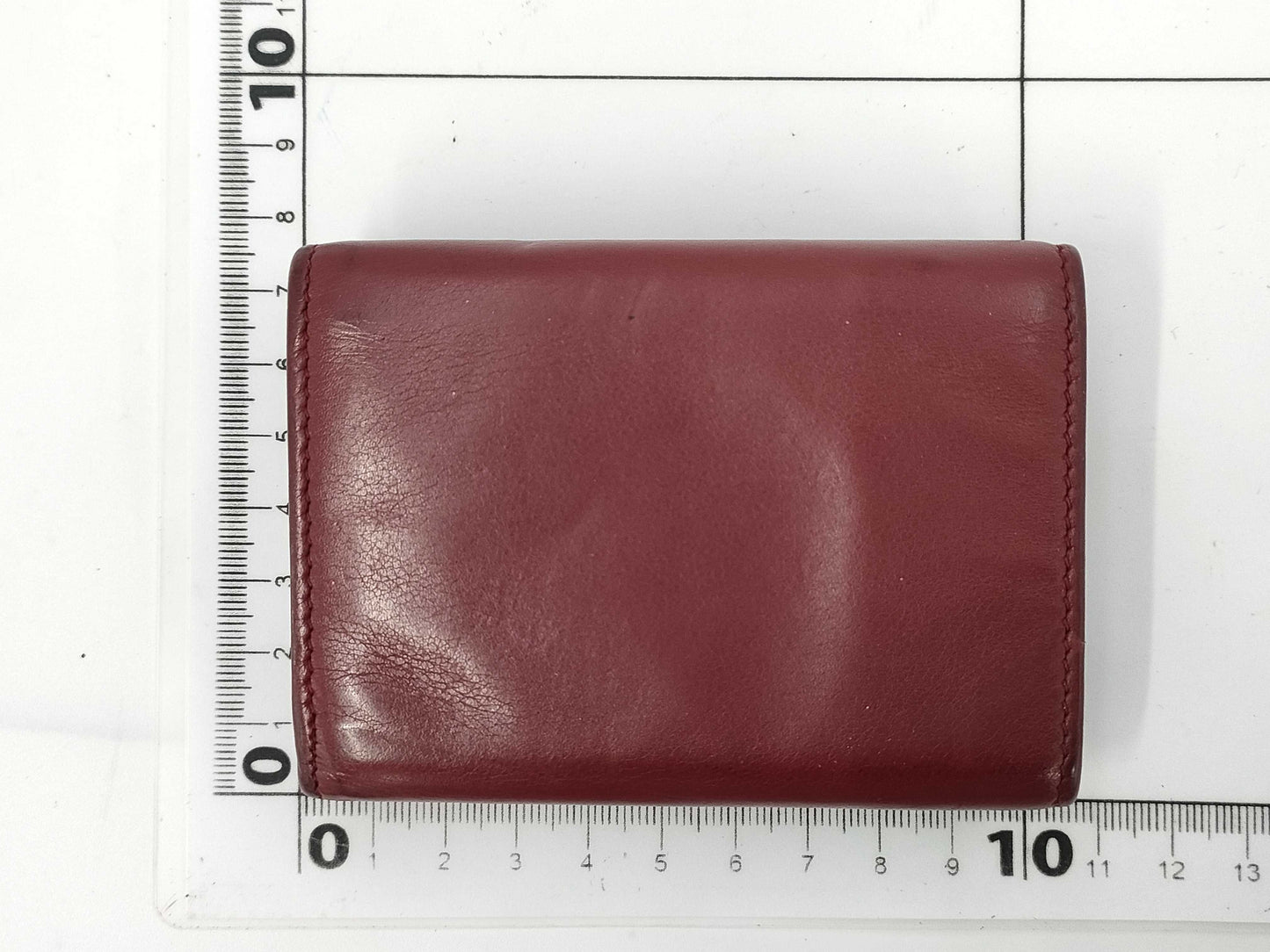 Yves Saint Laurent Tri-fold Wallet Red Wallet