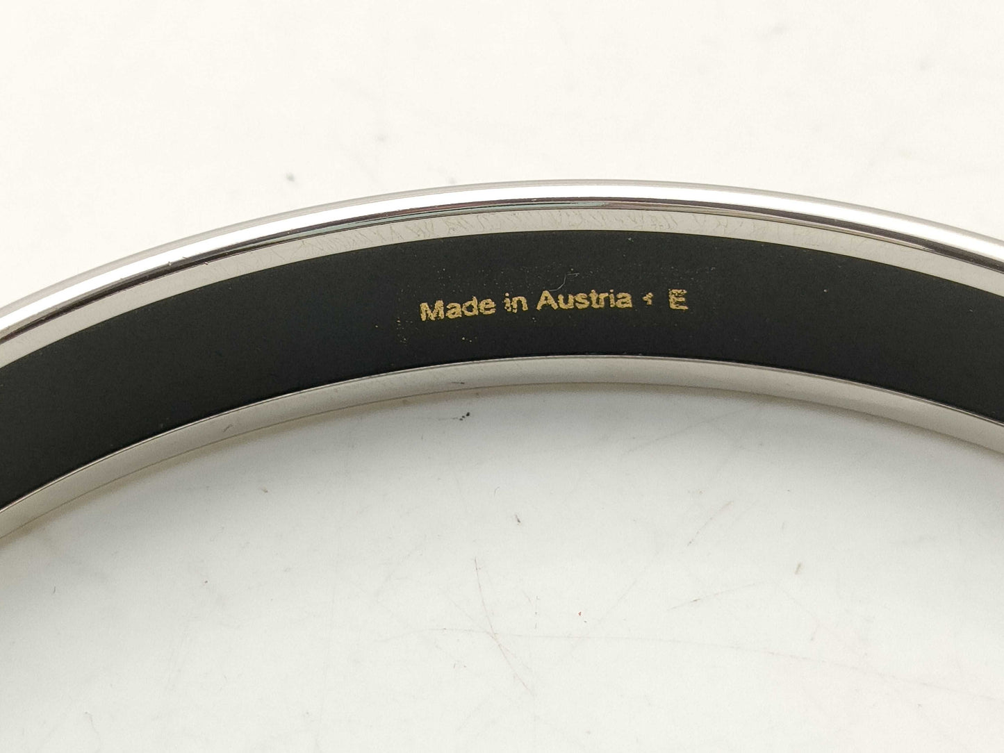 HERMES enamel carriage logo bangle bracelet/bangle