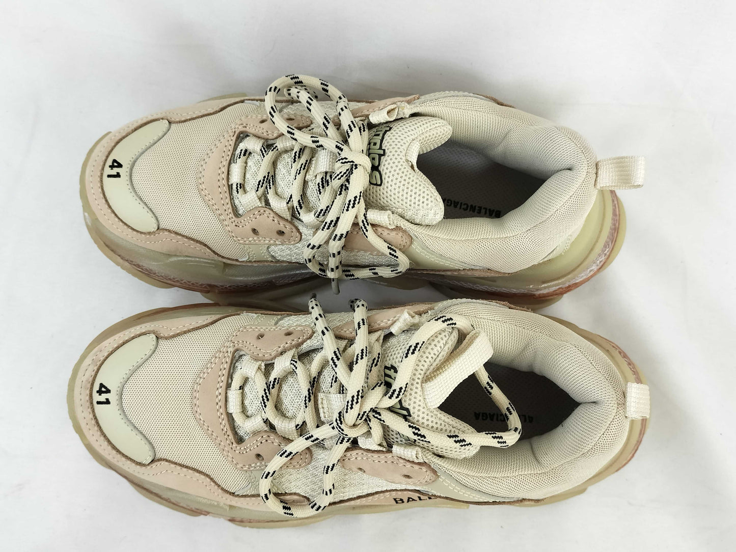 BALENCIAGA Triple S Sneakers, Beige