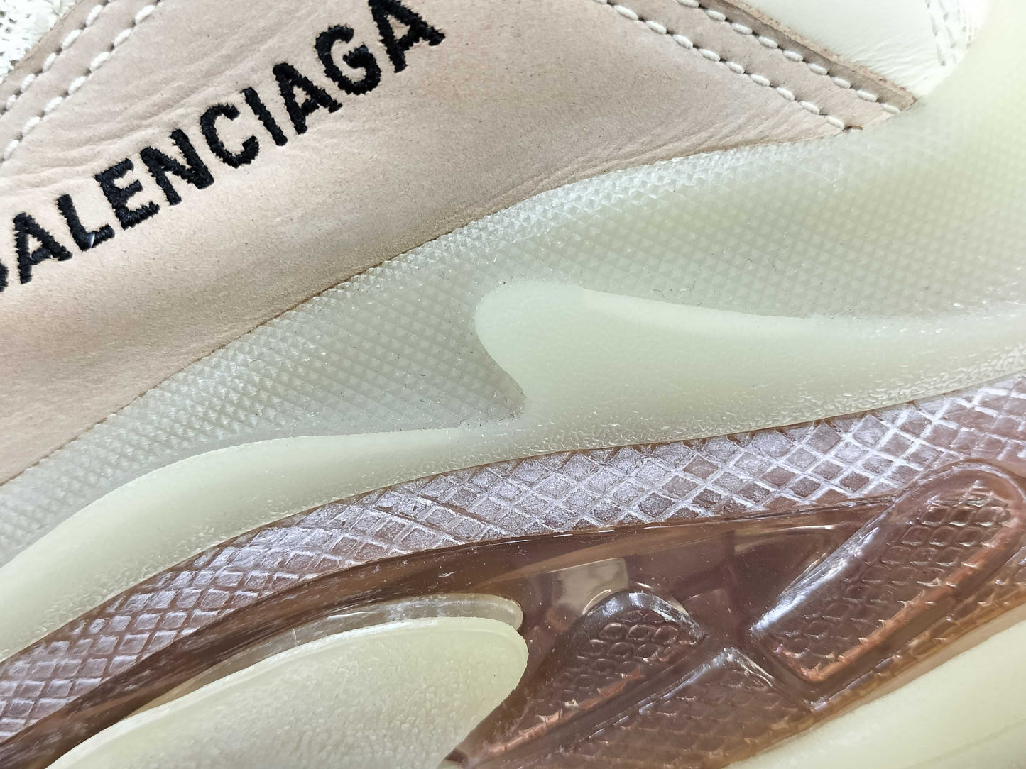 BALENCIAGA Triple S Sneakers, Beige
