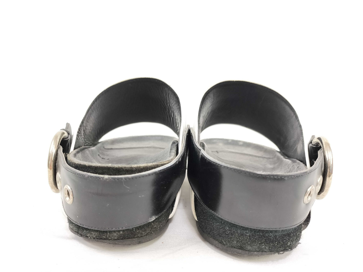 CELINE Two-tone Phoebe belt sandals