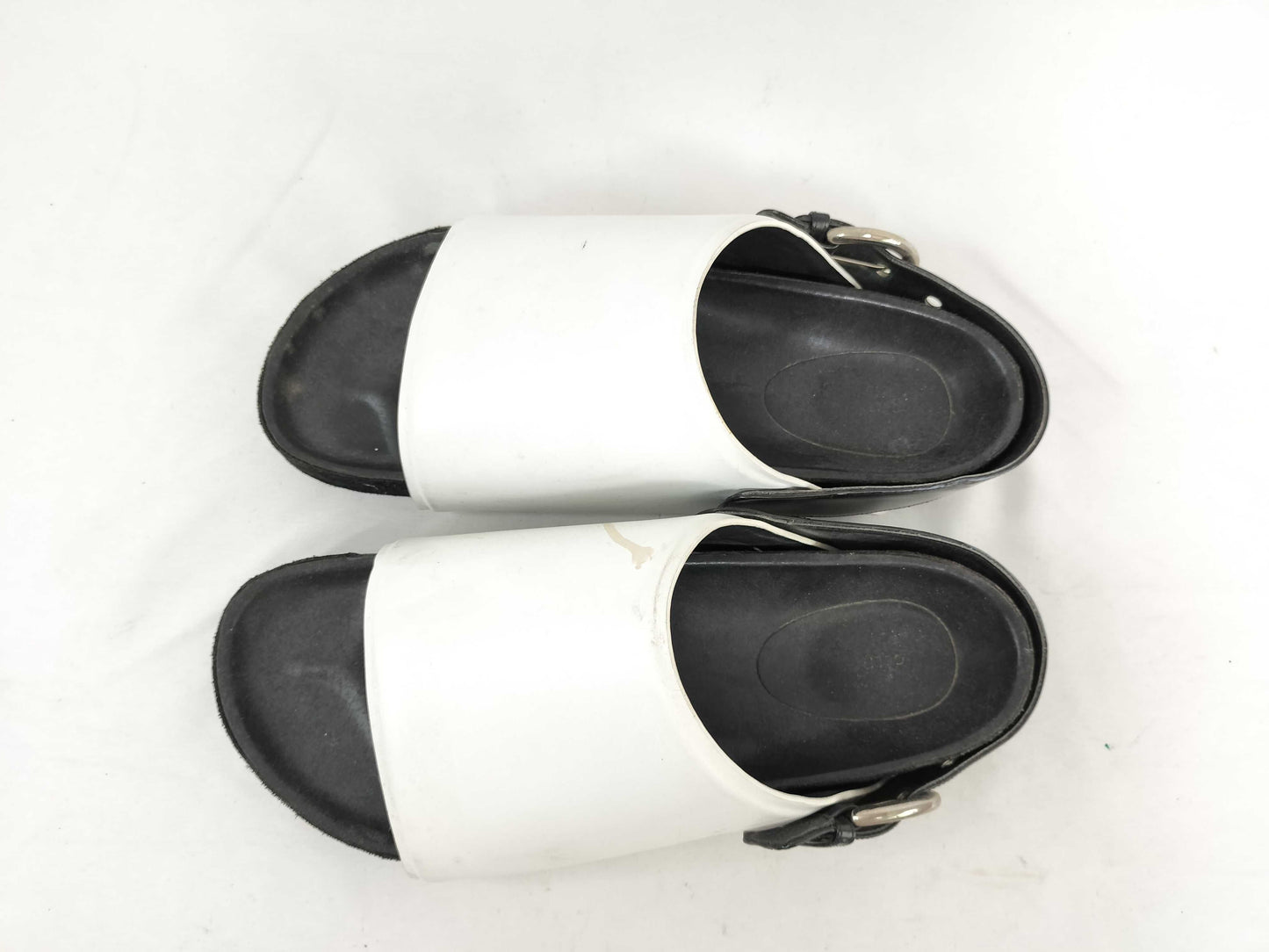 CELINE Two-tone Phoebe belt sandals