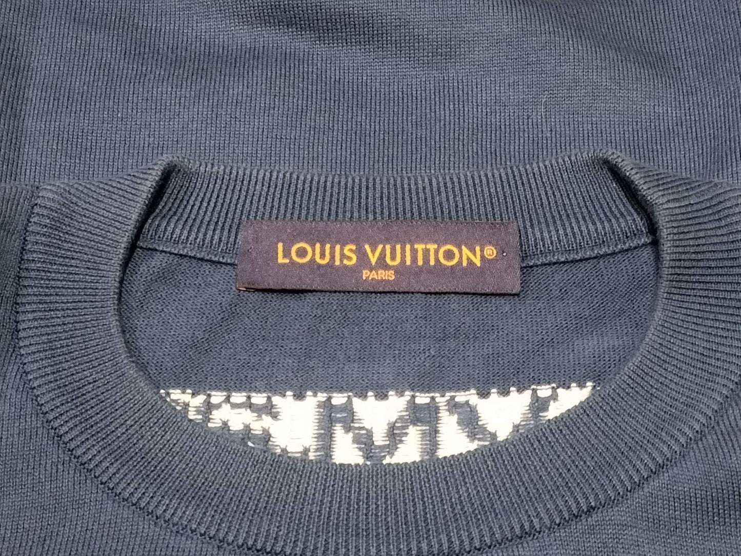 LOUIS VUITTON Short Sleeve Cotton Crew Neck Top RM241M Tops