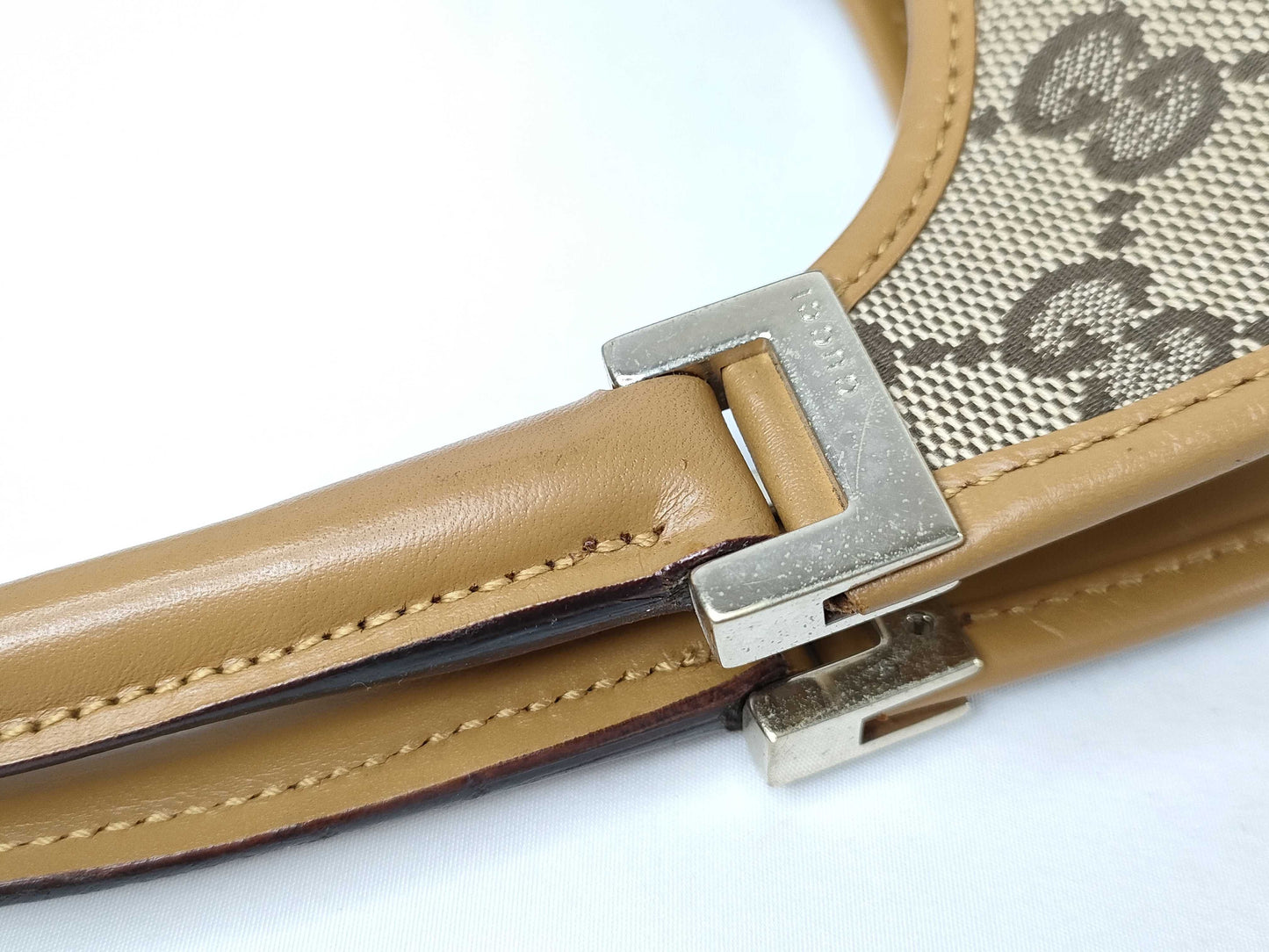 GUCCI GG Canvas Handbag 002, 1068, 2404 Beige Handbag