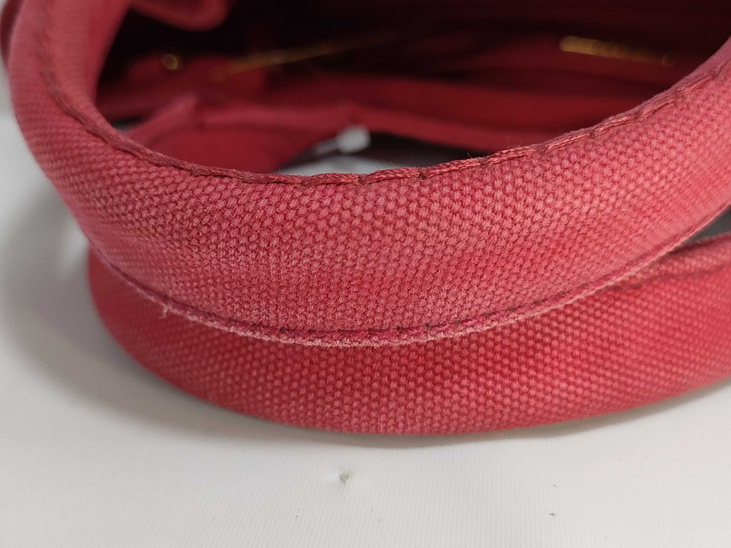 PRADA Canvas/Red/Strapless Tote Bag
