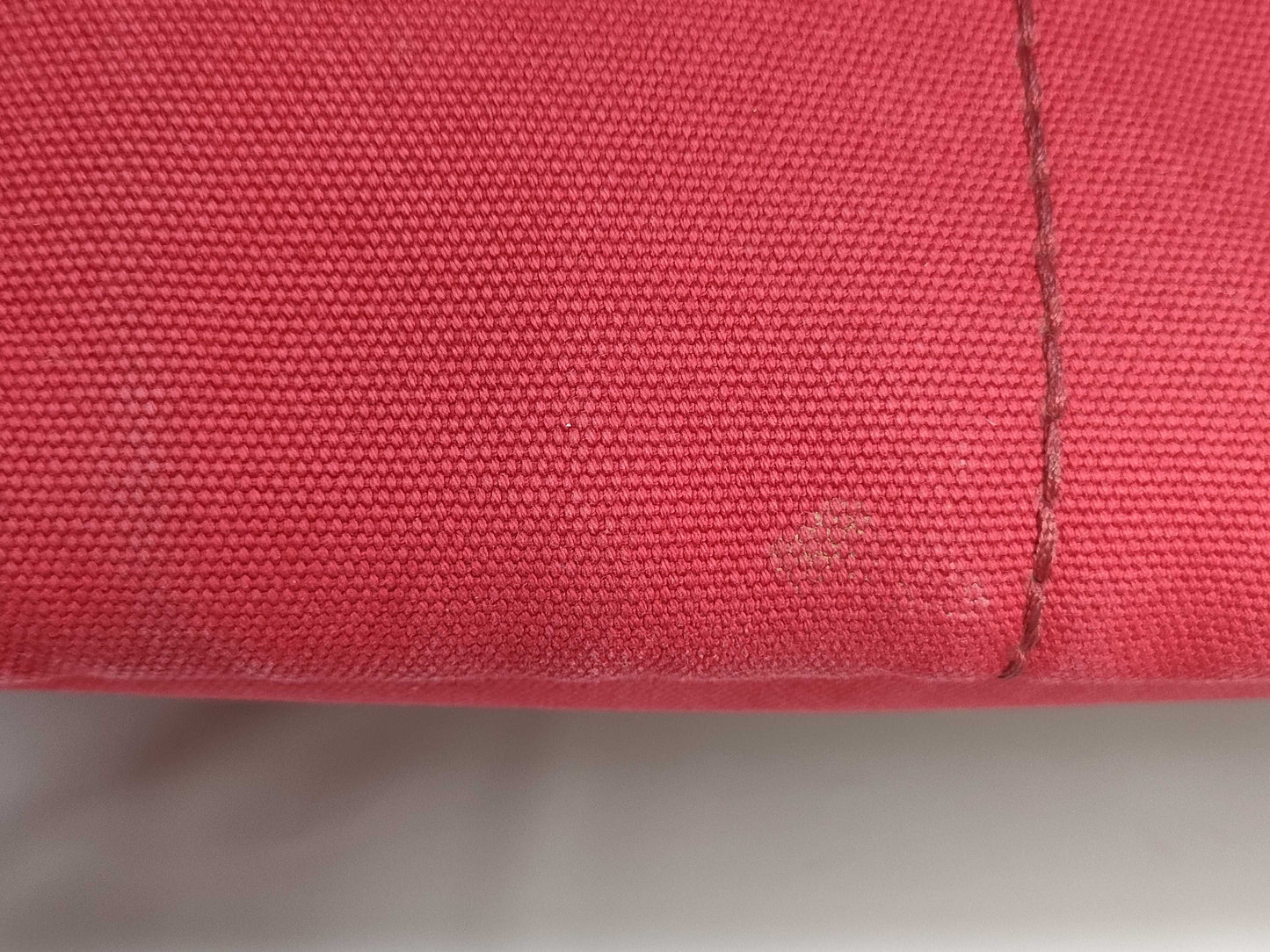PRADA Canvas/Red/Strapless Tote Bag