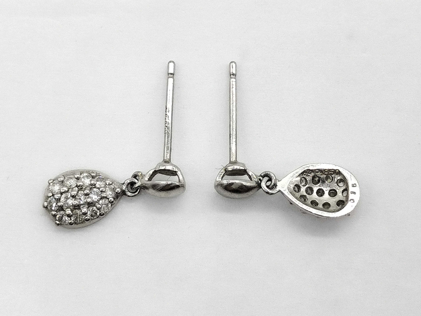 D 0.15ct/0.15ct Pt850 2.2g Earrings