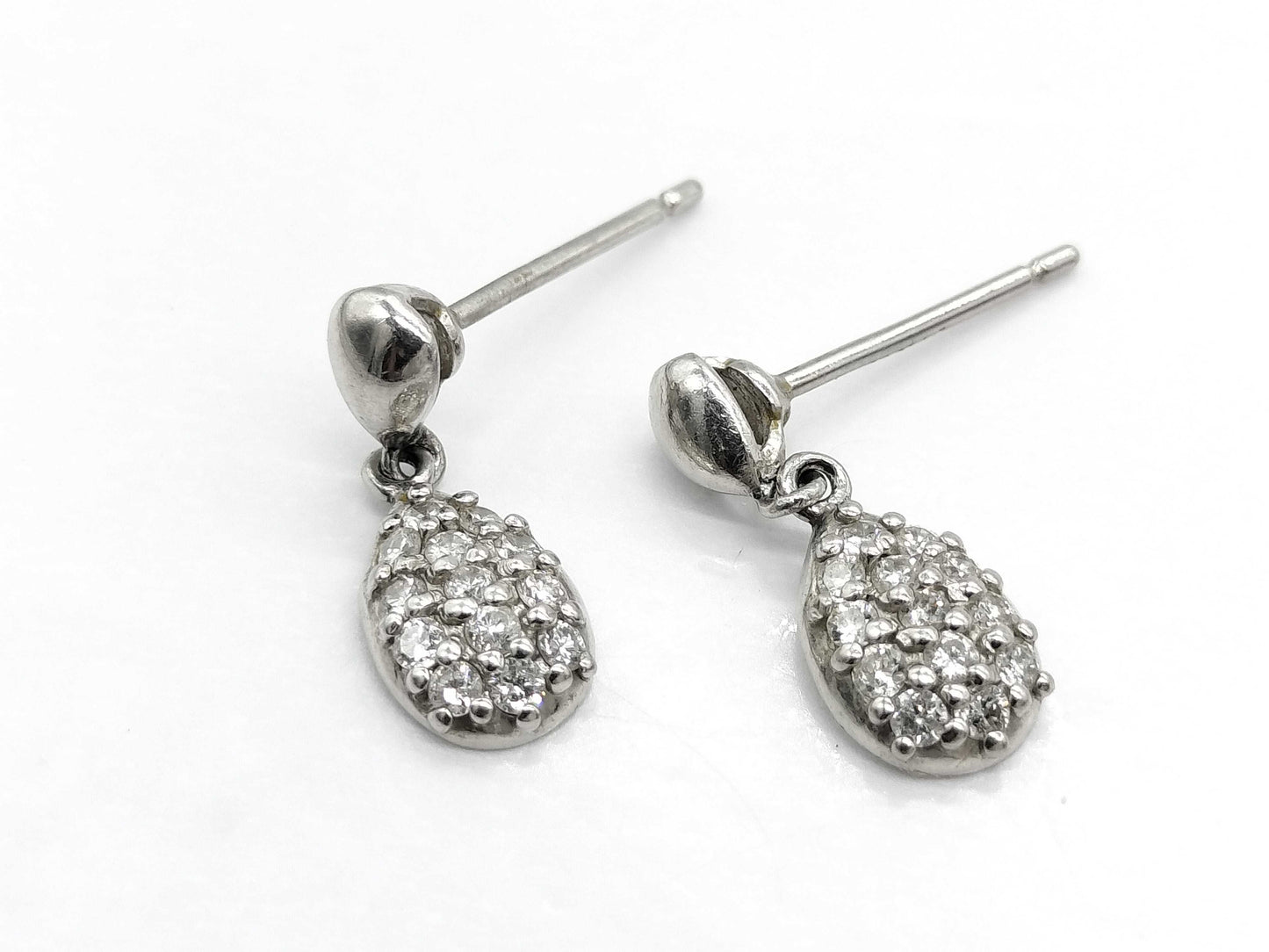D 0.15ct/0.15ct Pt850 2.2g Earrings