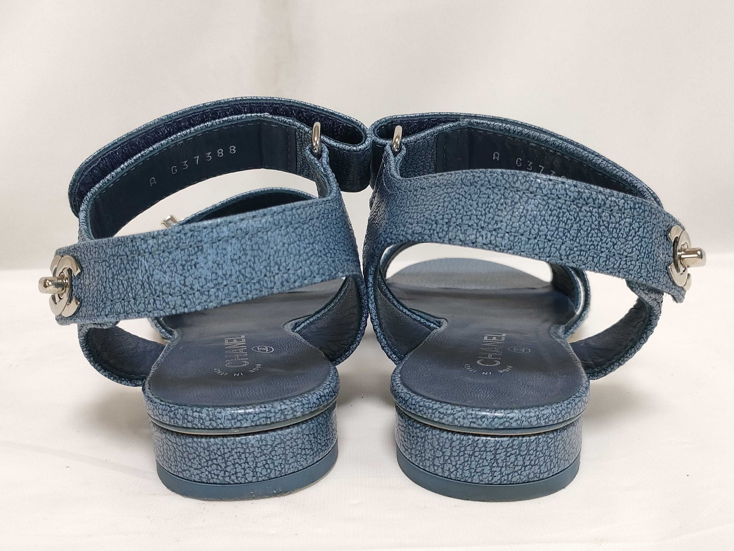 CHANEL Turnlock Logo Sport Sandals Heeled Sandals