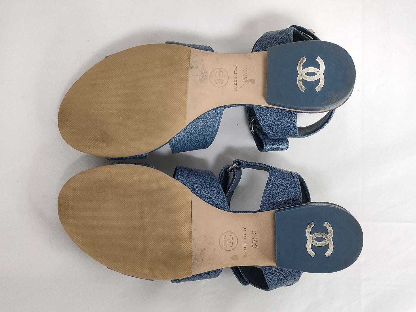 CHANEL Turnlock Logo Sport Sandals Heeled Sandals