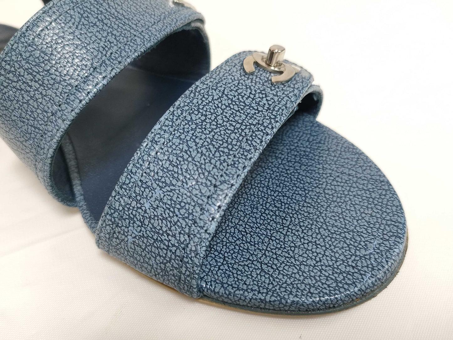 CHANEL Turnlock Logo Sport Sandals Heeled Sandals
