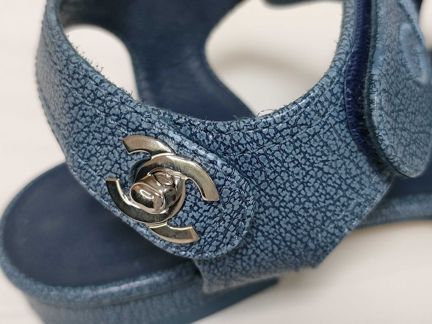 CHANEL Turnlock Logo Sport Sandals Heeled Sandals