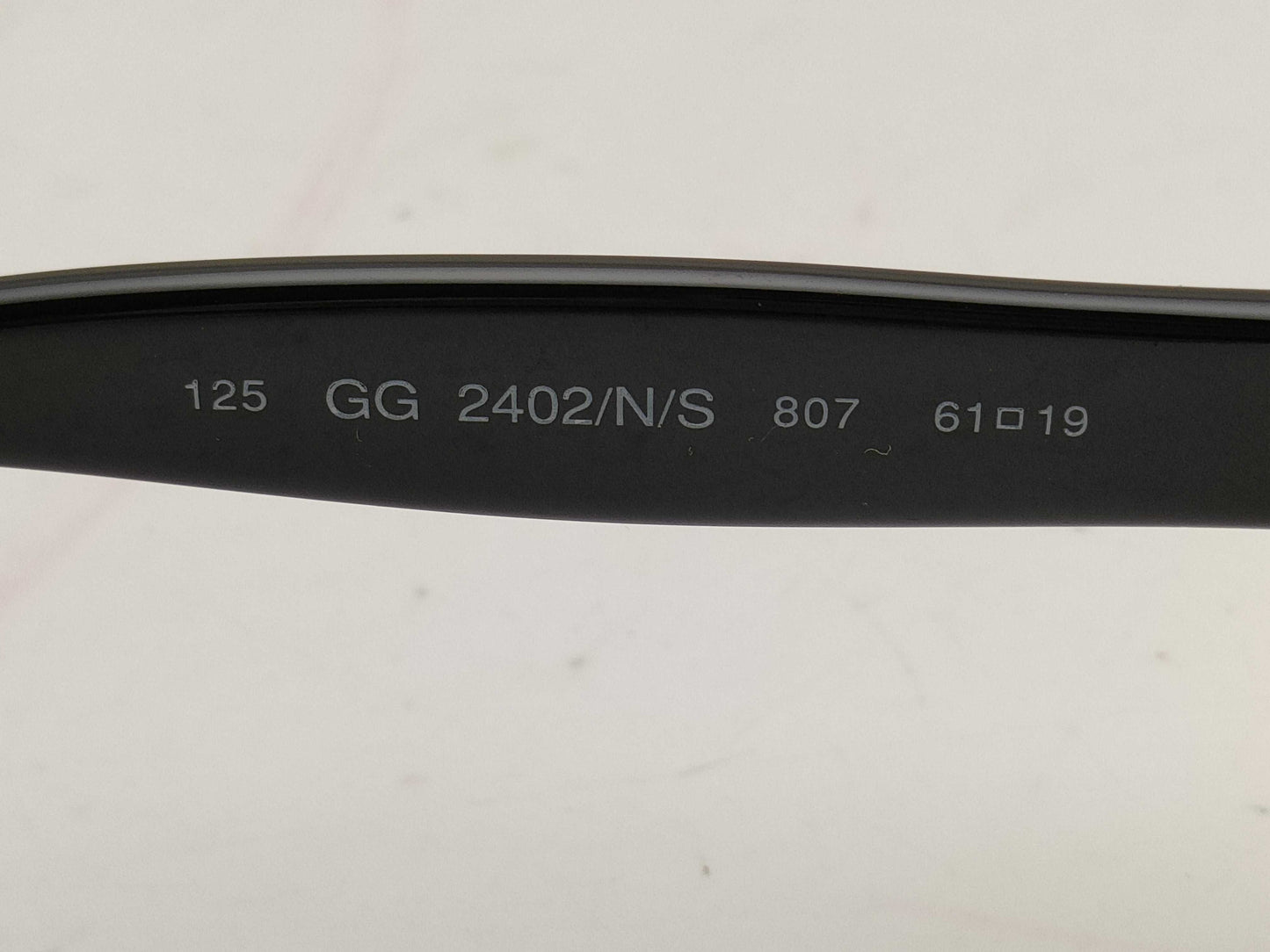 GUCCI 61□19/Black Sunglasses