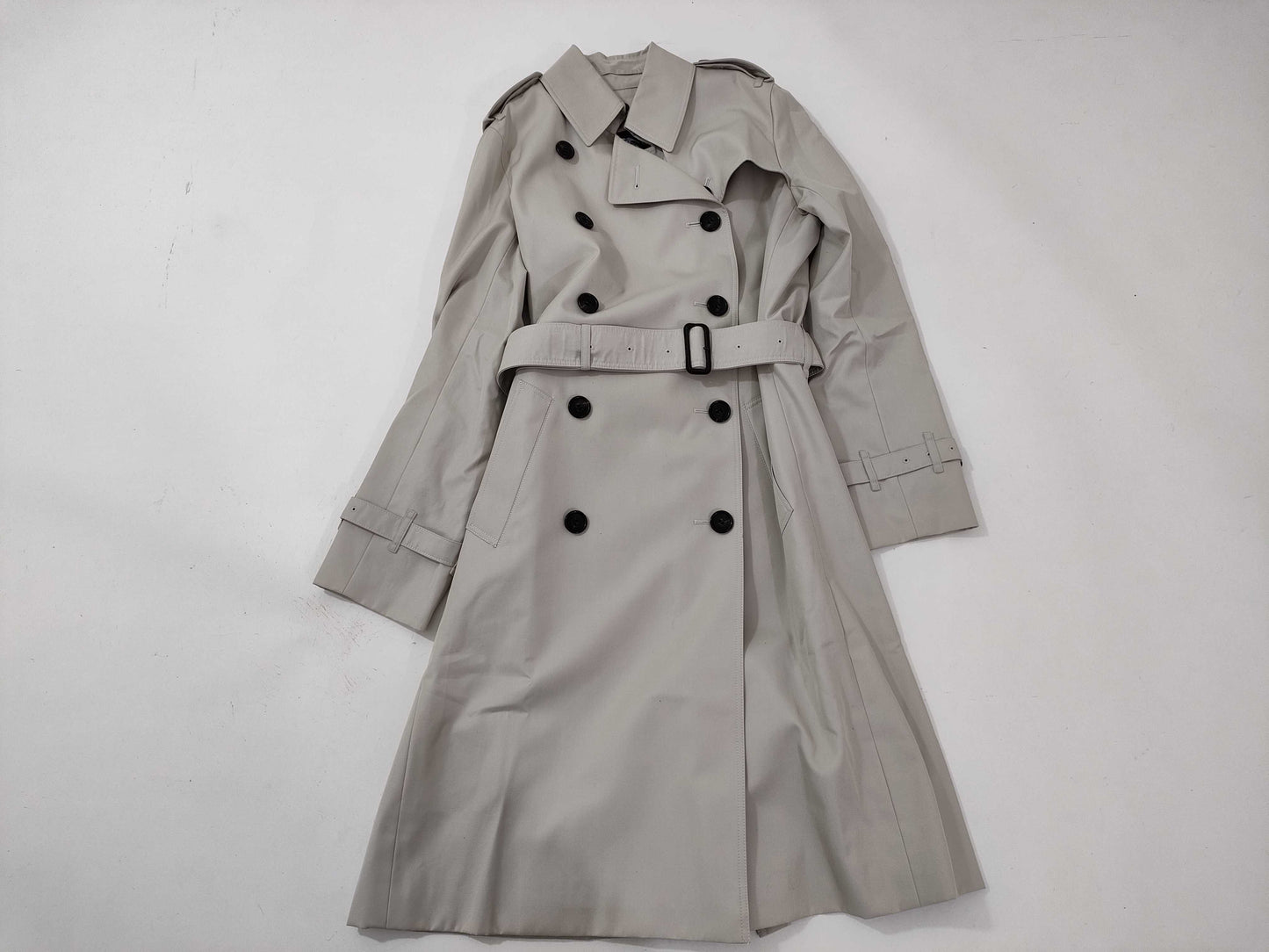BURBERRY Burberry London Trench Coat with Belt Liner, Size 40