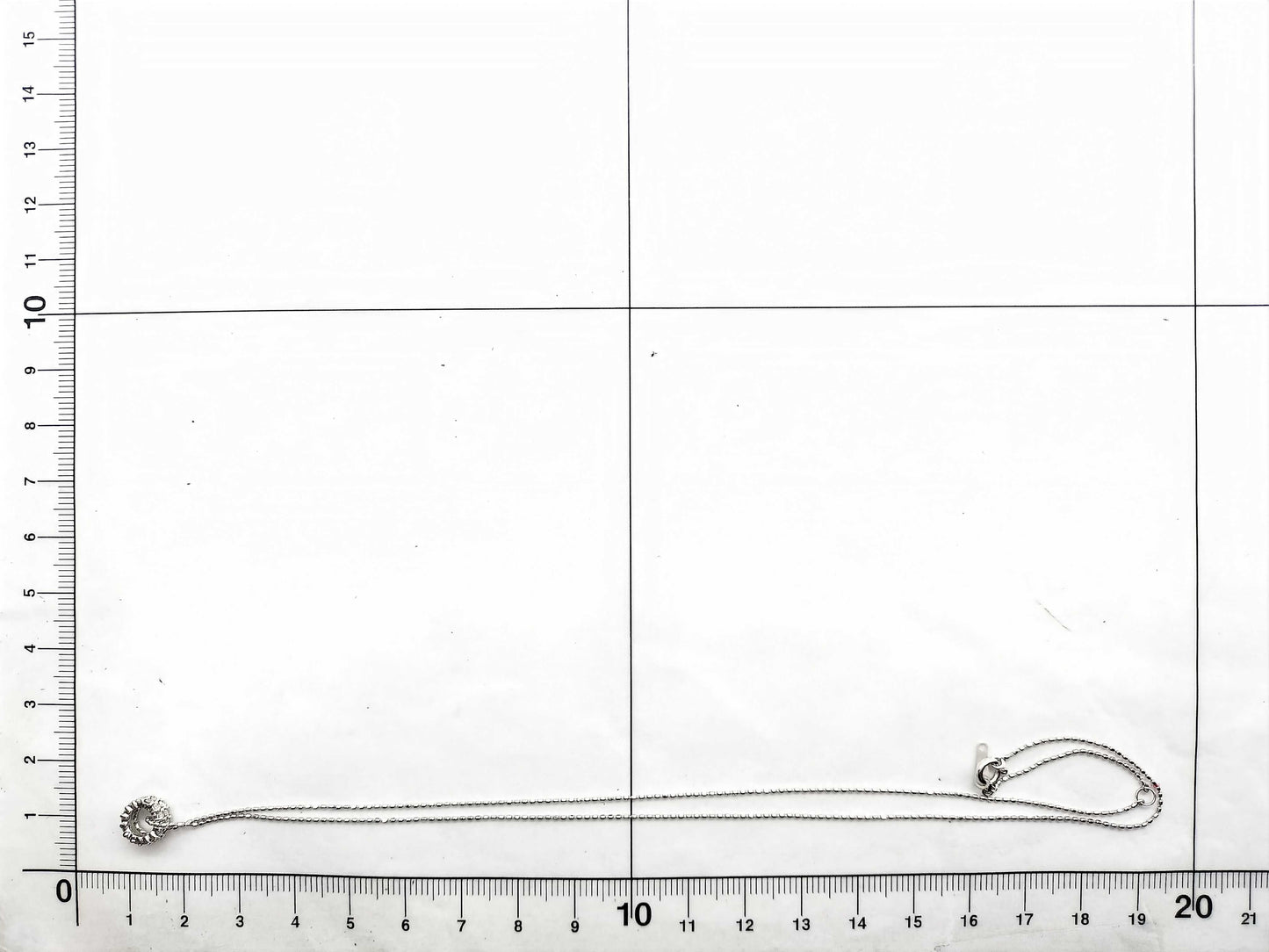 D0.30ct K18WG 2.1g Necklace