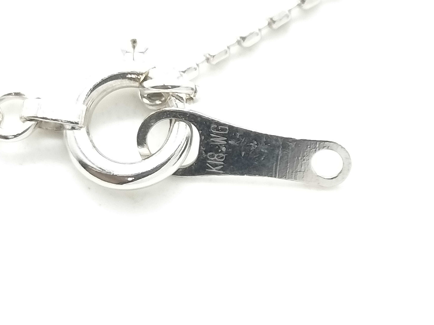 D0.30ct K18WG 2.1g Necklace