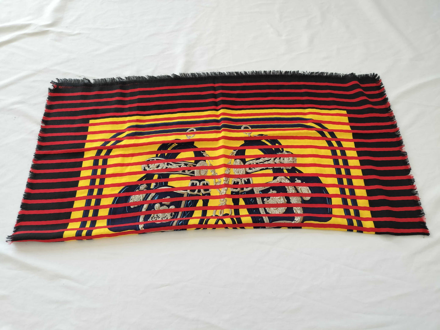 HERMES Carré Brides de Gala Silk/Cashmere Scarf